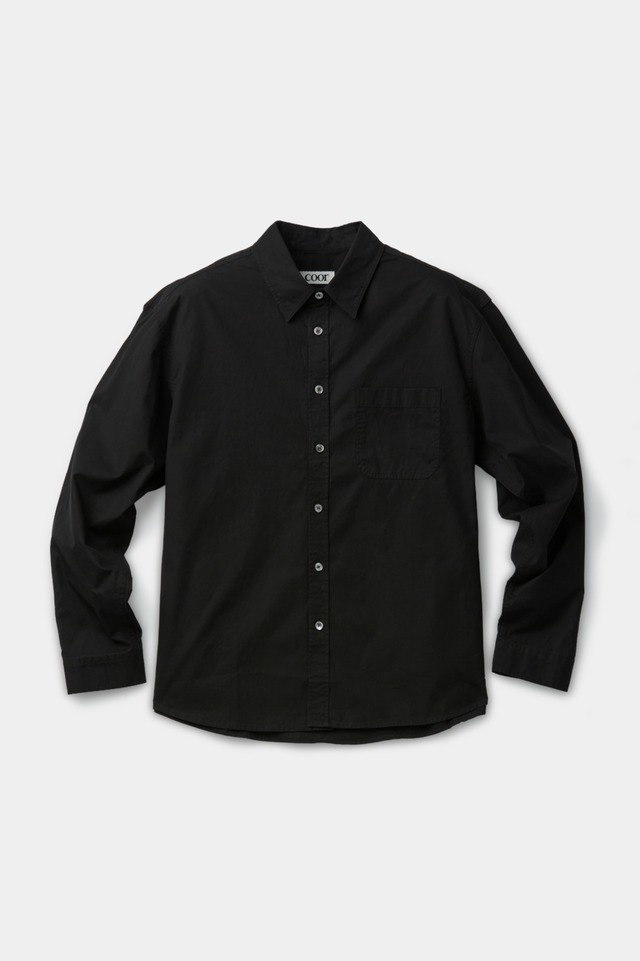 [COOR] Garment Washed Cotton Shirt (Washed Black) 正規品 韓国ブランド 韓国通販 韓国代行 韓国ファッション クール クーア クアー COOR 日本 店舗