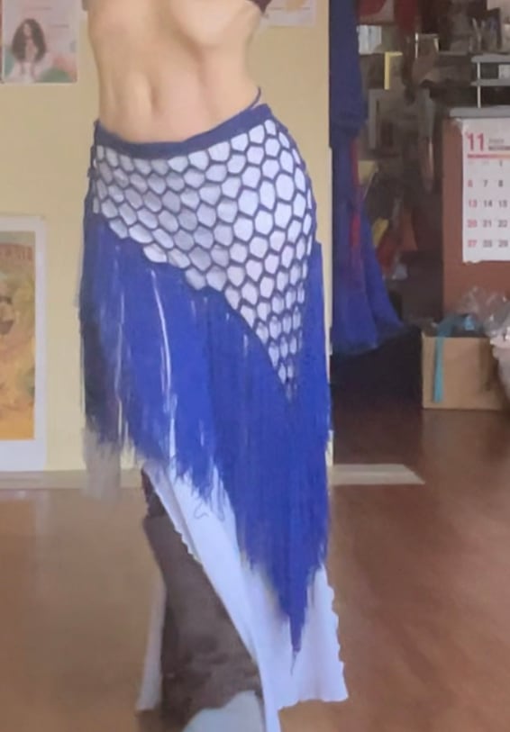 ベリーダンスジプシースカートとヒップスカーフのセット ベリーダンス スカート品番J-080ジプシースカート720度、ヒップ