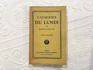 【CV400】CAUSERIES DU LUNDI / display book