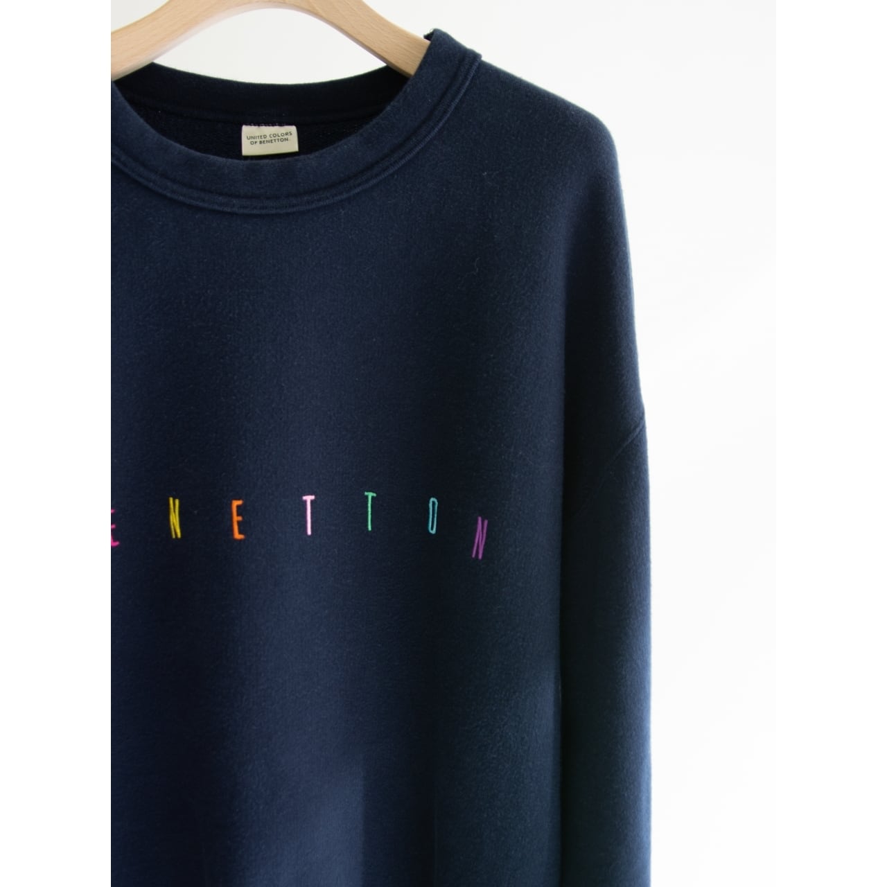 UNITED COLORS OF BENETTON】90's 100% Cotton Sweat Shirt（ベネトン