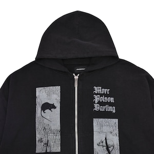 【ARNODEFRANCE】ZIP HOODIE 'MORE POISON DARLING'