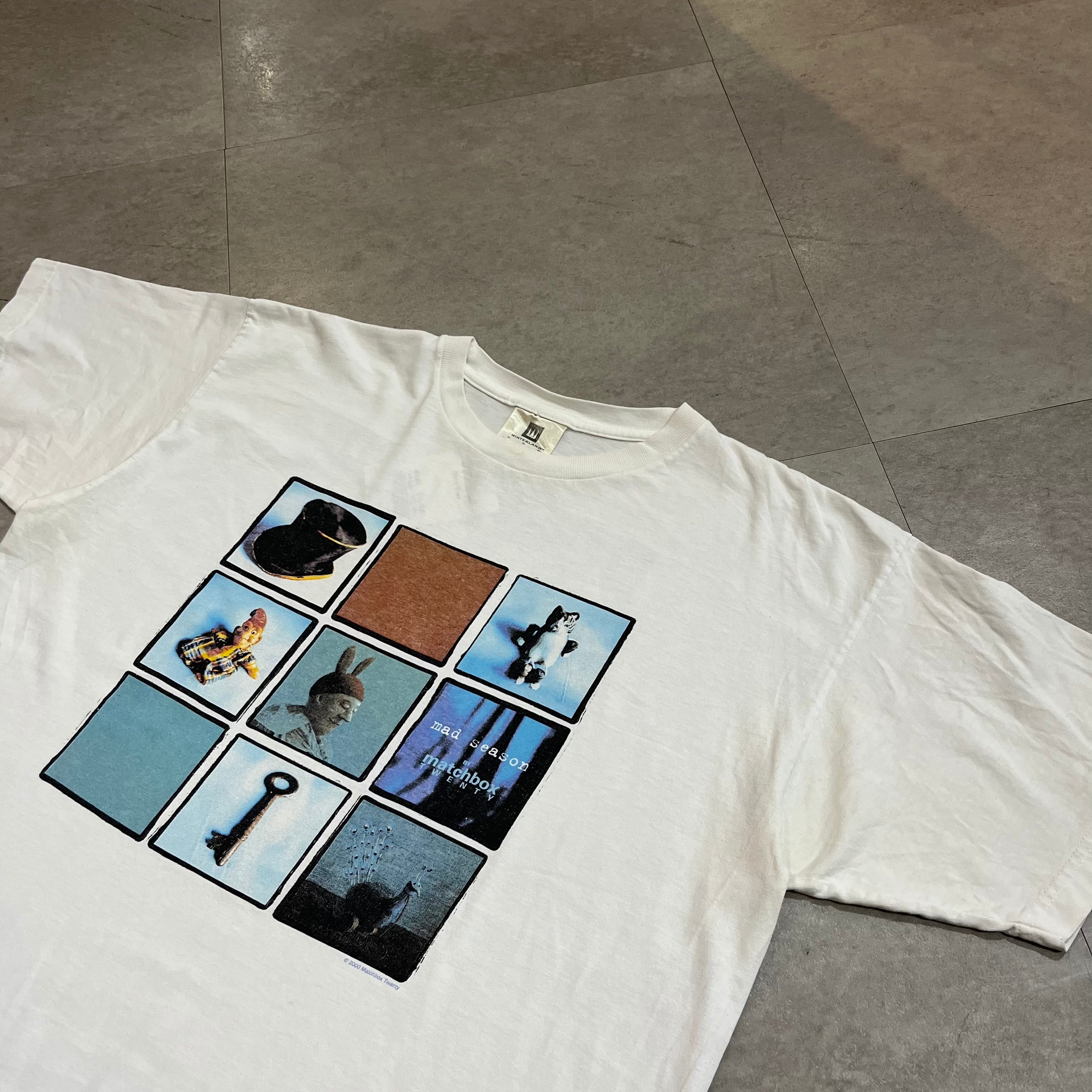 size : XL【 Matchbox Twenty 】マッチボックストゥエンティ mad season マッドシーズン 両面プリント バンドTシャツ バンT 白 古着 古着屋 高円寺 ビンテージ