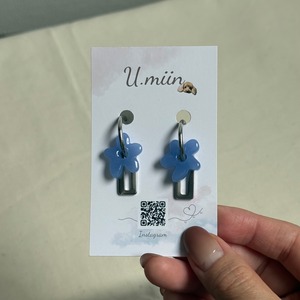 【U.miin】お花ピアス｜シルバー
