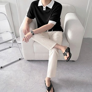 モノトーンバイカラーポロシャツ　MT0080223