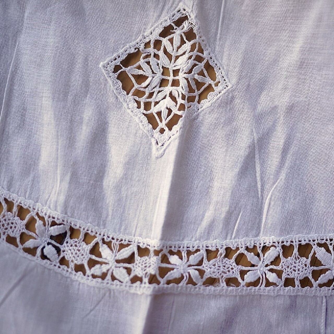 白いレースエプロン ドイツ レトロヴィンテージ