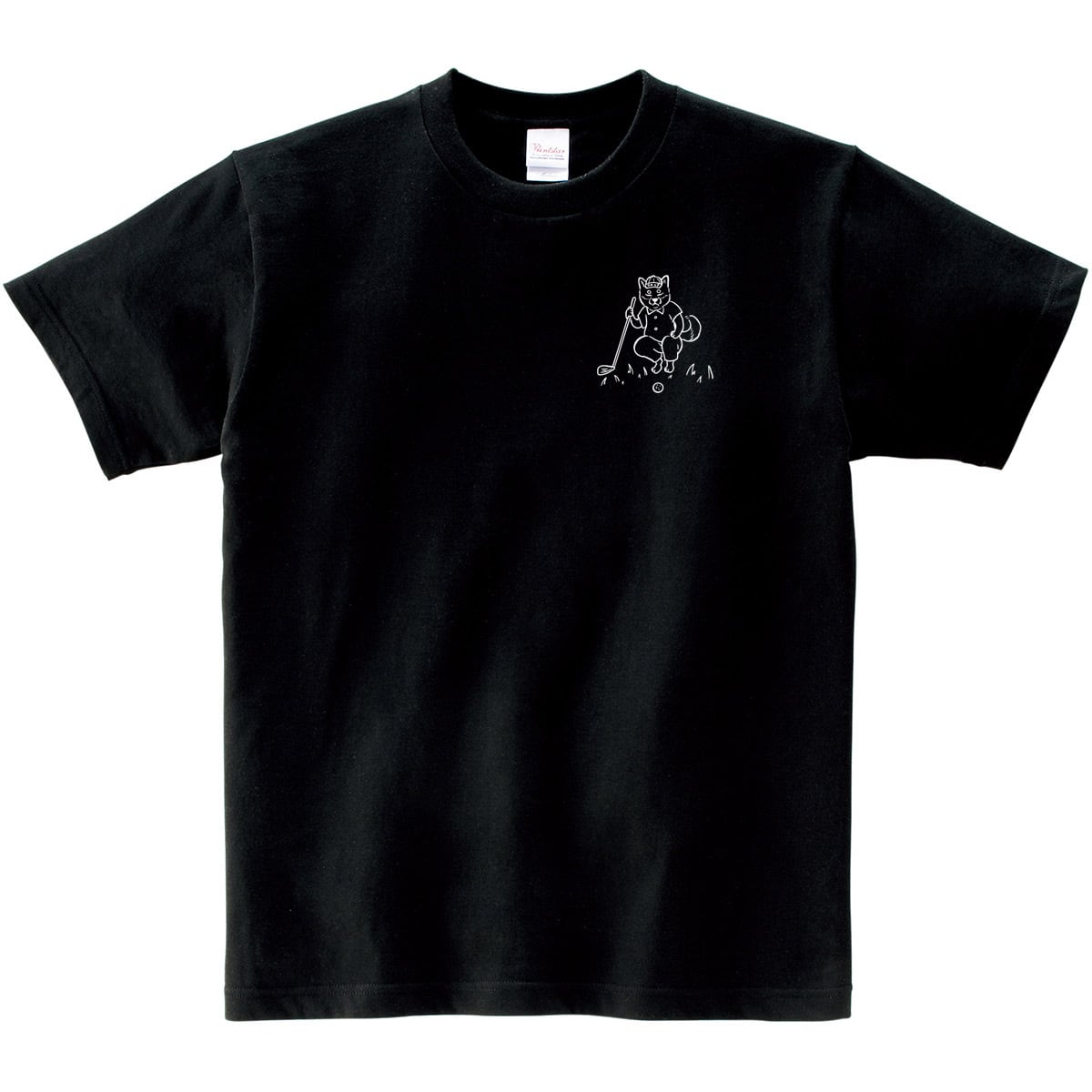 ゴルフ 柴犬 風 芝を読む  Tシャツ dog49 ゴルフ 考える 父の日 父の誕生日 プレゼント ギフト シバイヌ 犬 ゆるい イラスト