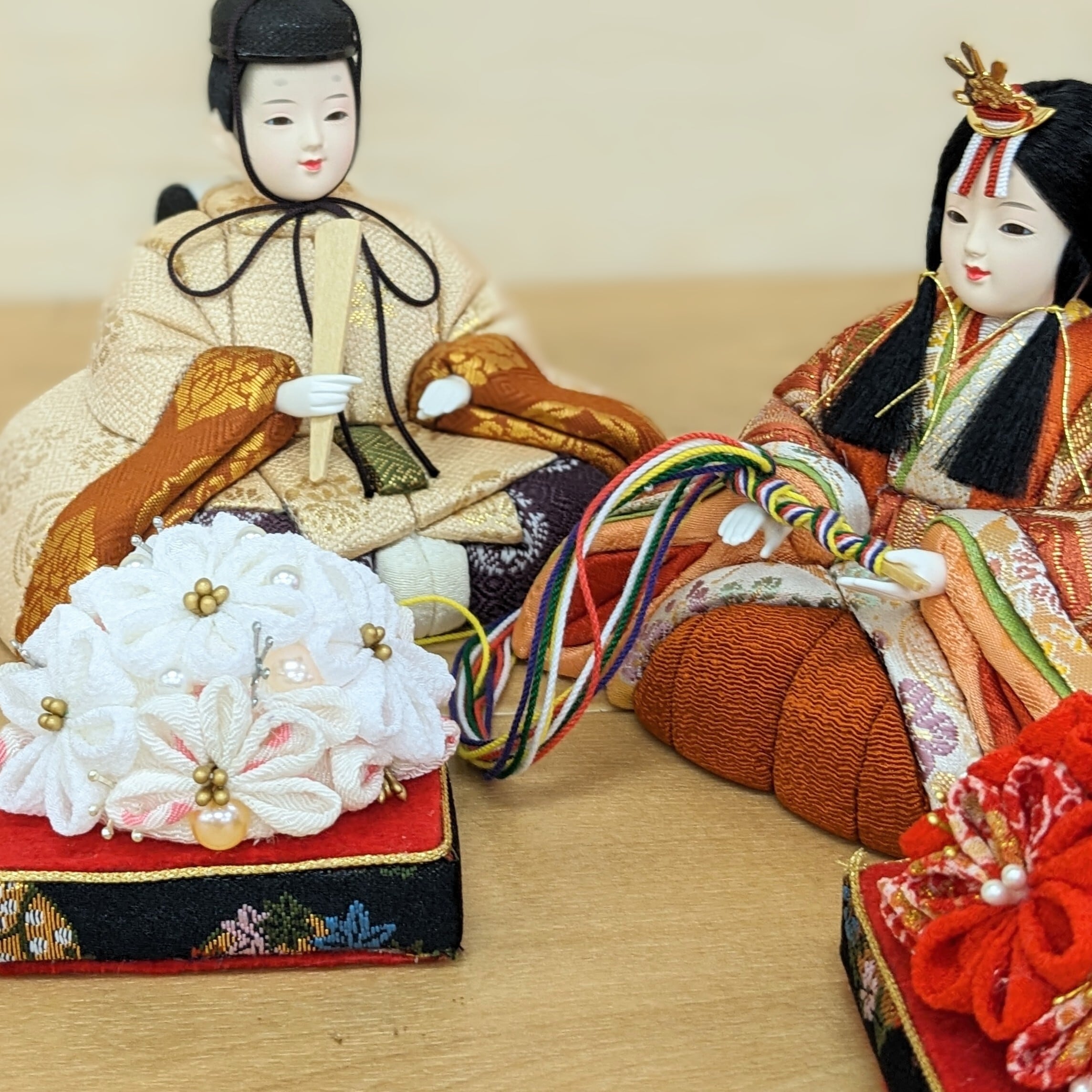 つまみ細工　雛人形三段飾り　(2) つまみ細工 雛人形三段飾り (2) つまみ細工 雛人形三段飾り (2) 【公式