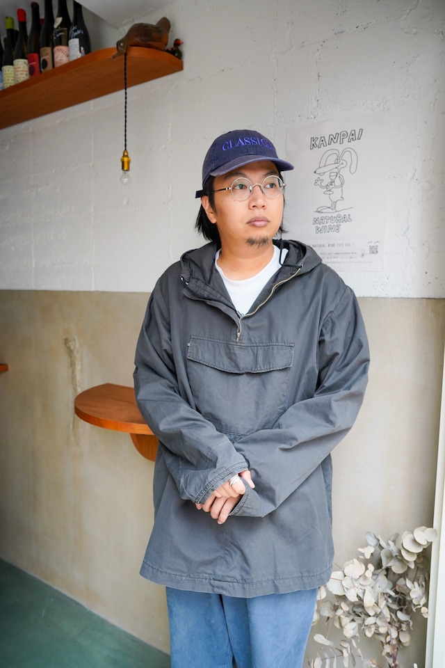 【1960s】"Made in Norway" Gray Cotton Alpine Smock / 6-284 【1960s】"Made in Norway" Gray Cotton Alpine Smock / 6-284