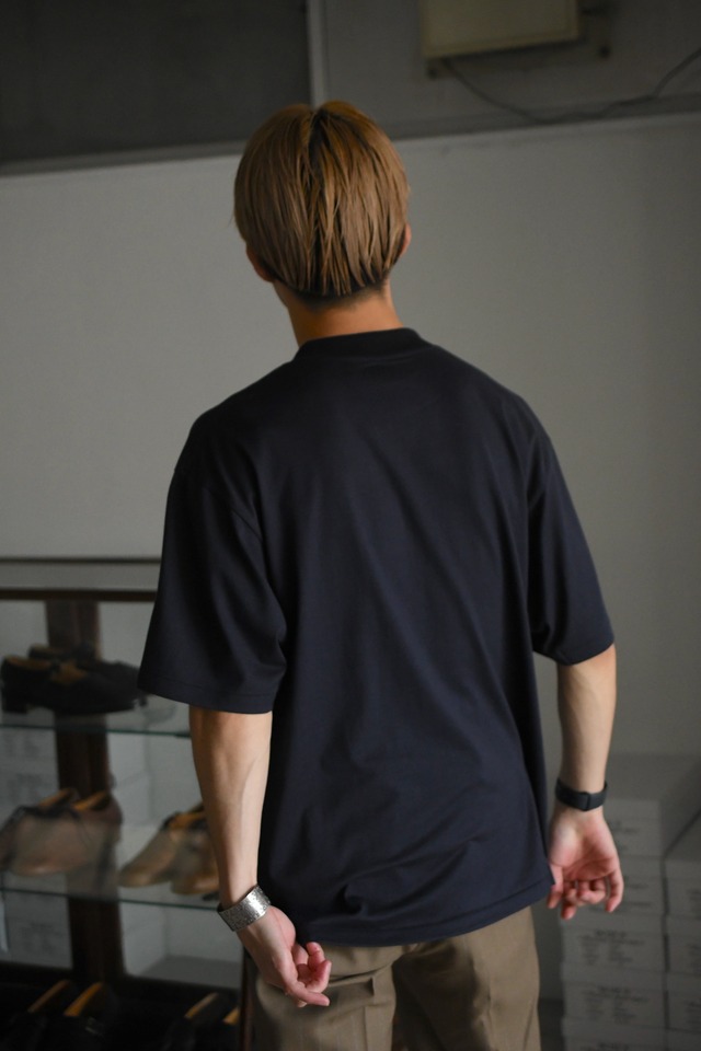 Suvin Supima Tube Tee Light (Navy)