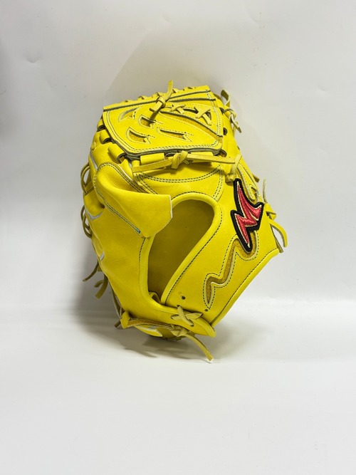 No Limit-ノーリッミト　硬式投手用　KSRｰ02型　右投げ用　レモン×レモン　ステッチカラーミズイロ　ラベルカラーMEｰ06 画像