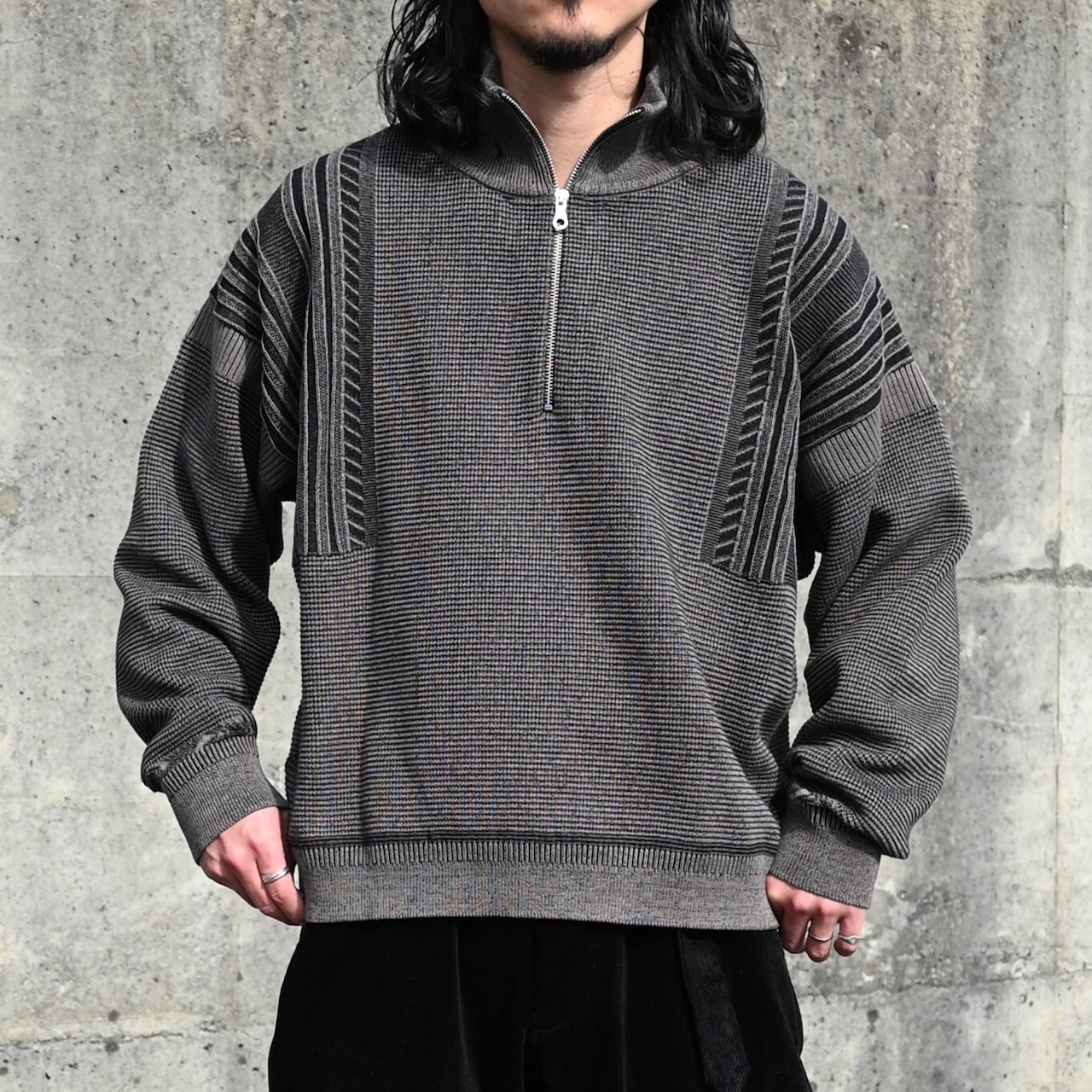 YASHIKI / Fuyushigure Half Zip Knit
