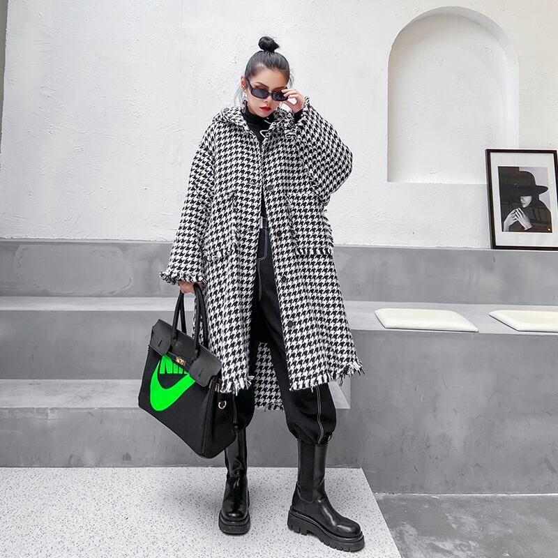 格子柄コート フード オータム 秋物 ウィンター 冬物 ラブタオタオダレンハウス53248243572