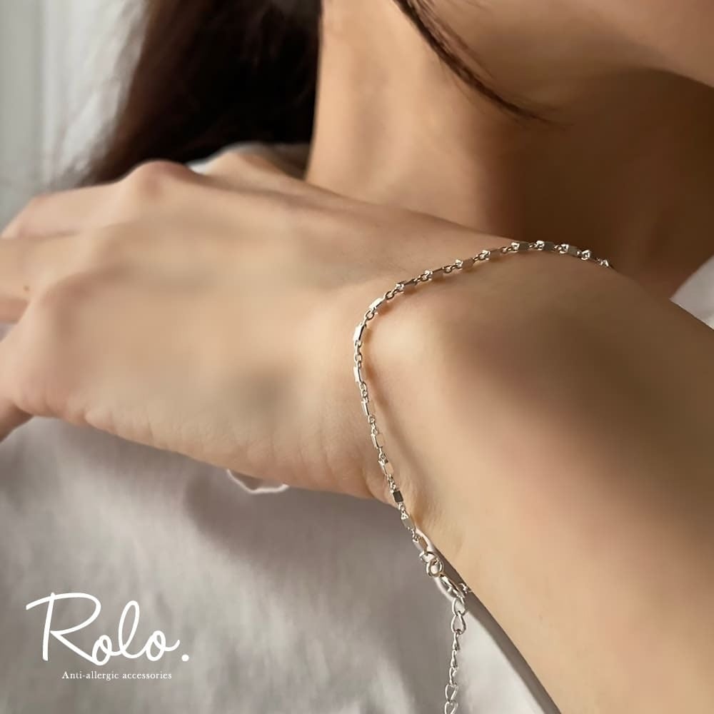 キューブチェーンブレスレット シルバー925 | Roloshop BASE店