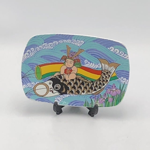 有田焼 鯉のぼり 角型飾皿（大） | 有田焼ショップ まるとも陶磁器