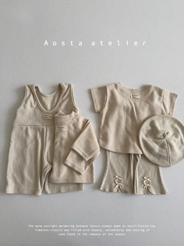 [Aosta] classic ribbon pants