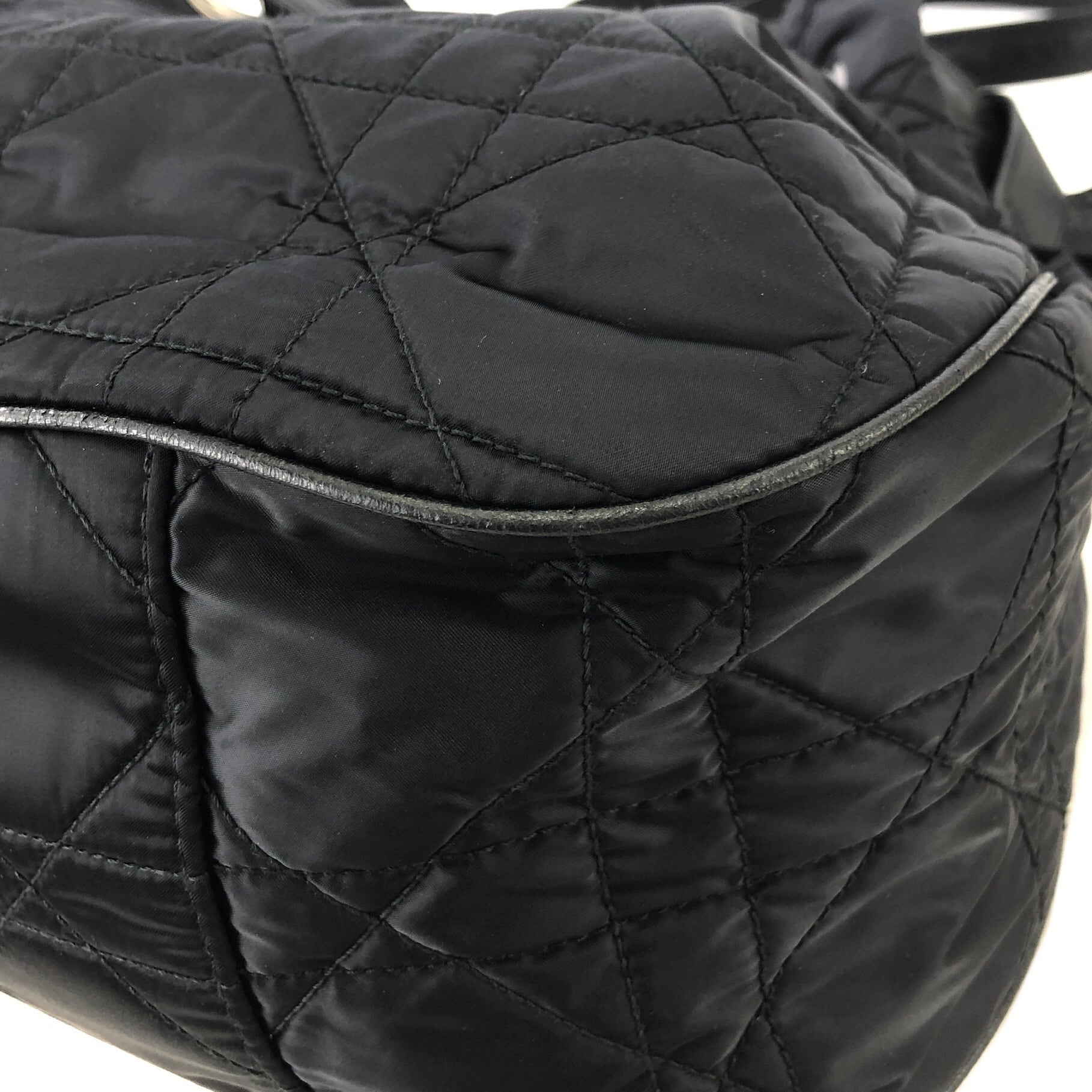 Christian Dior ディオール カナージュ Dモチーフ ナイロン レザー