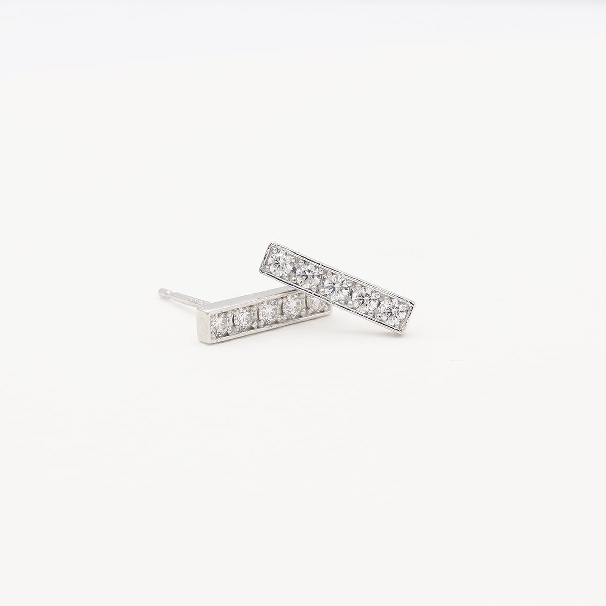 ダイヤモンドピアス　 H&C ハート＆キューピッド　1.00ct   Pt900　プラチナ  ダイヤモンド　レディース