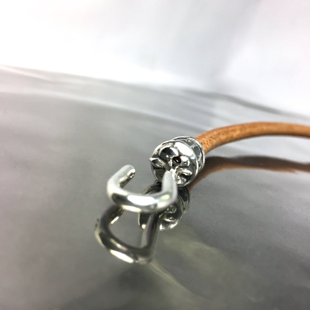 PIPE HOOK LEATHER BRACELET / パイプフックレザーブレスレット