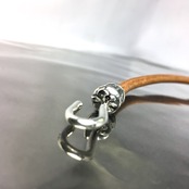 PIPE HOOK LEATHER BRACELET / パイプフックレザーブレスレット