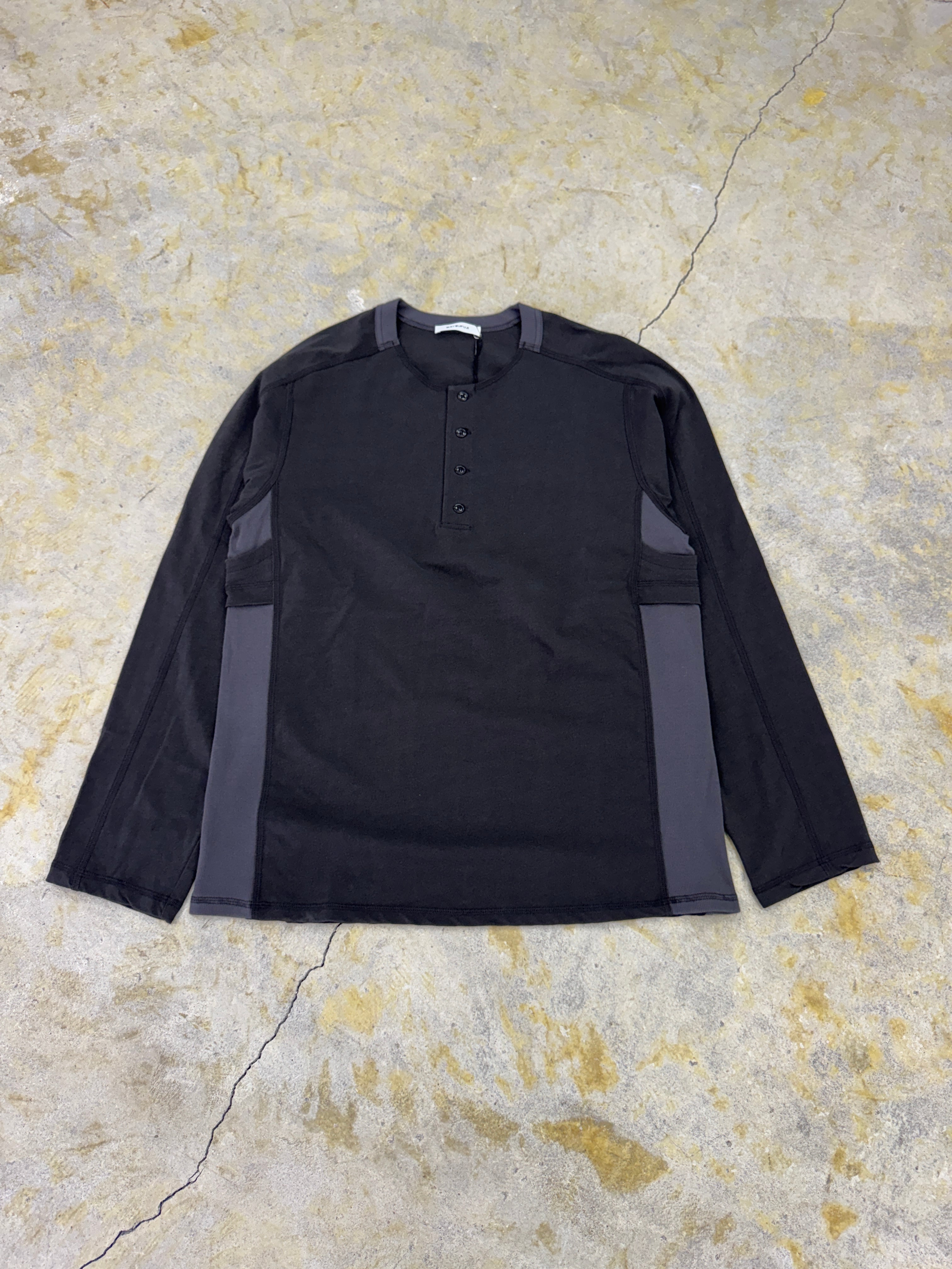 トップス MATSUFUJI Exclusive Henry Neck LS Shirt MATSUFUJI | Exclusive Henry Neck LS Shirt | STONE | HOWDAY