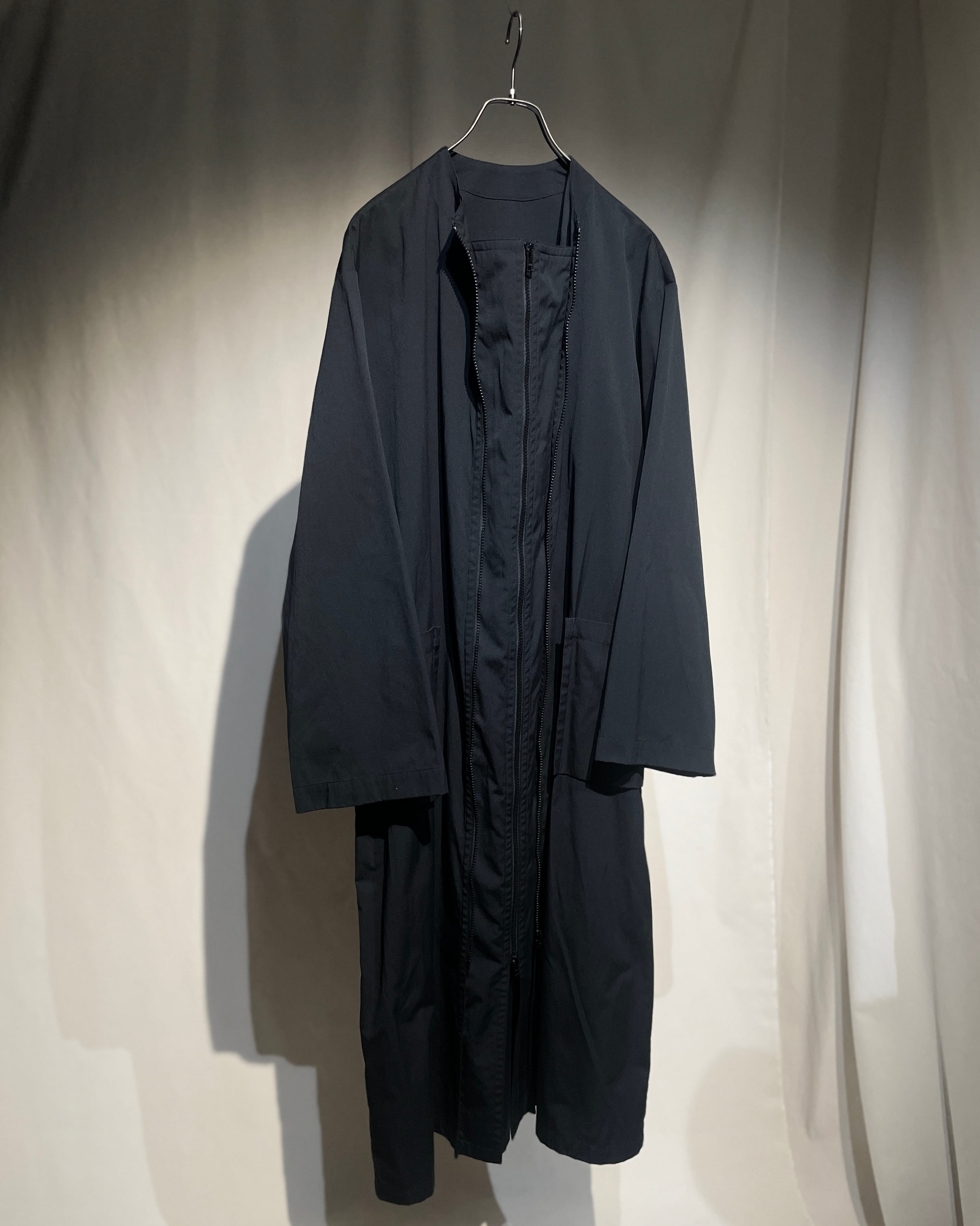 A/W1999 Y’s - Layered Front Dual-Zip Long Coat