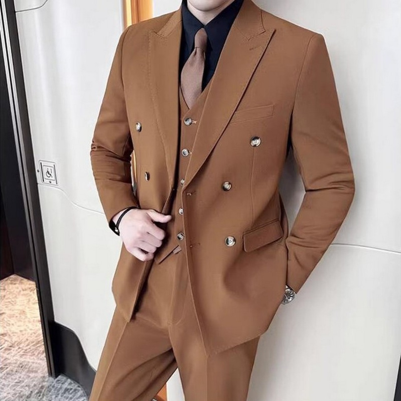 wedding double suit 3piece 00012