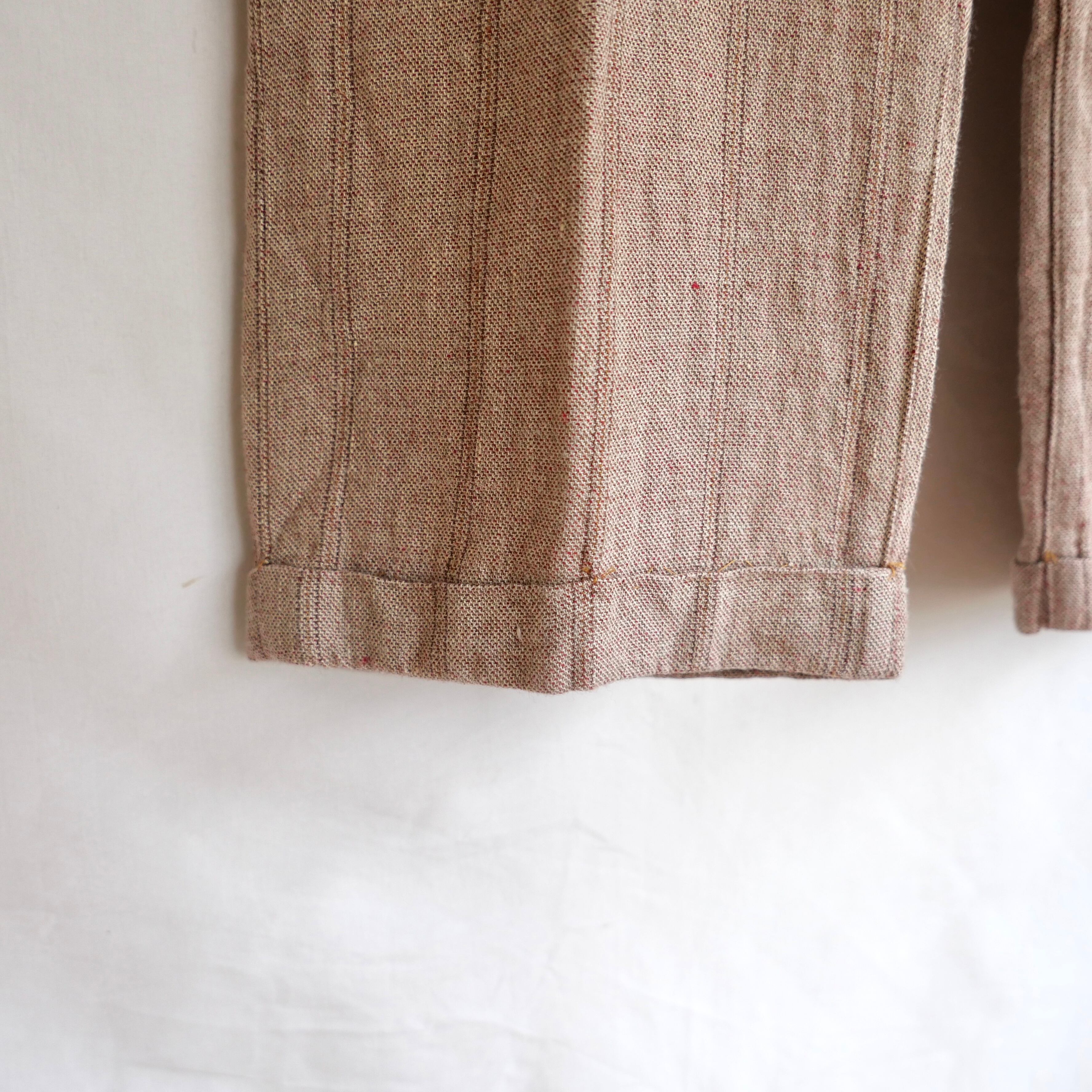AURALEE LINEN WOOL SILK SHARK SKIN SLACKS | safarionline