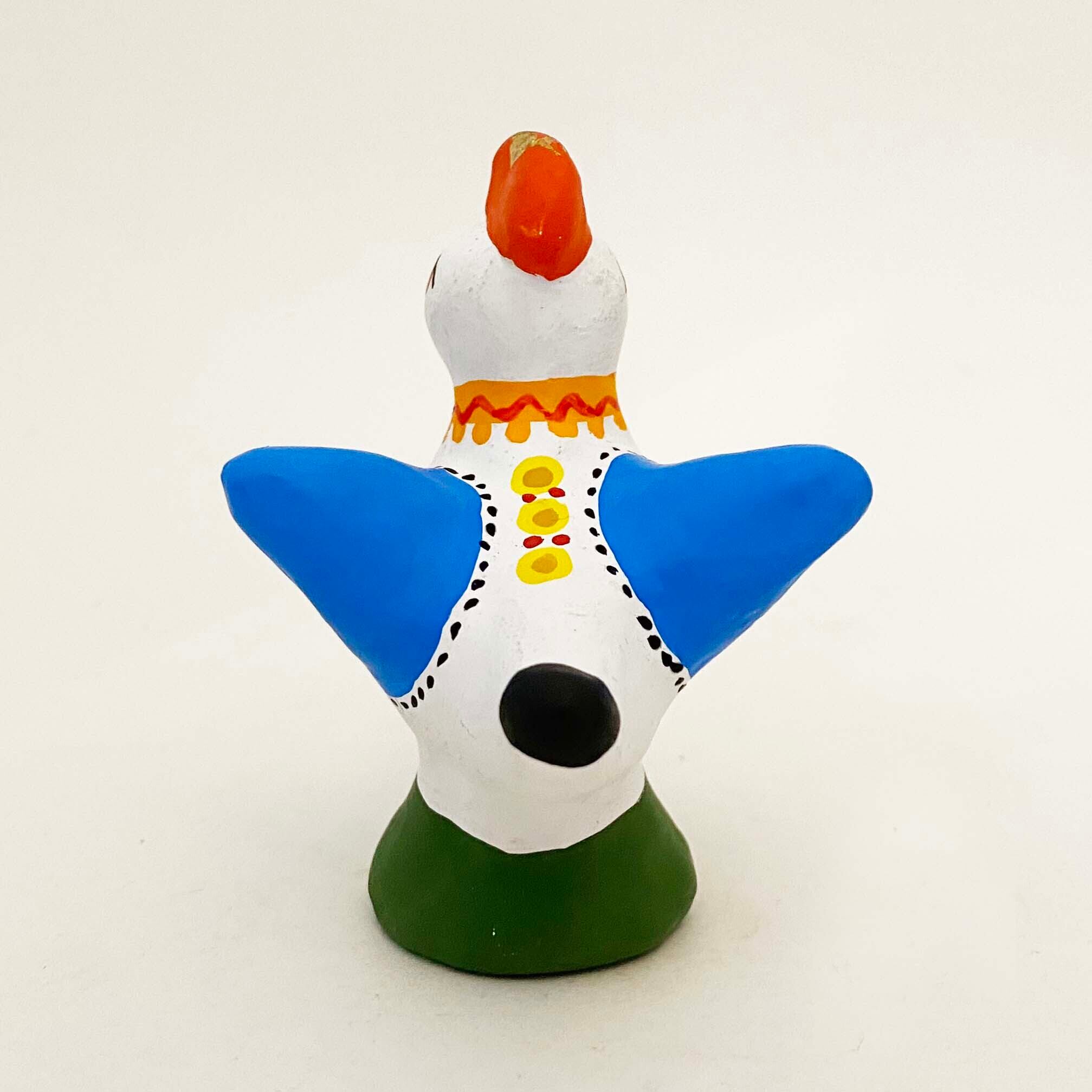 旧ソ　伝統工芸品　民芸品　ディムカヴァ・ディムコヴォ 土人形　楽器弾き人形 旧ソ 伝統工芸品 民芸品 ディムカヴァ・ディムコヴォ 土人形 楽器弾き