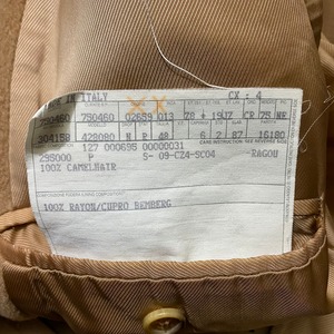 vintage ERMENEGILDO ZEGNA camel hair coat
