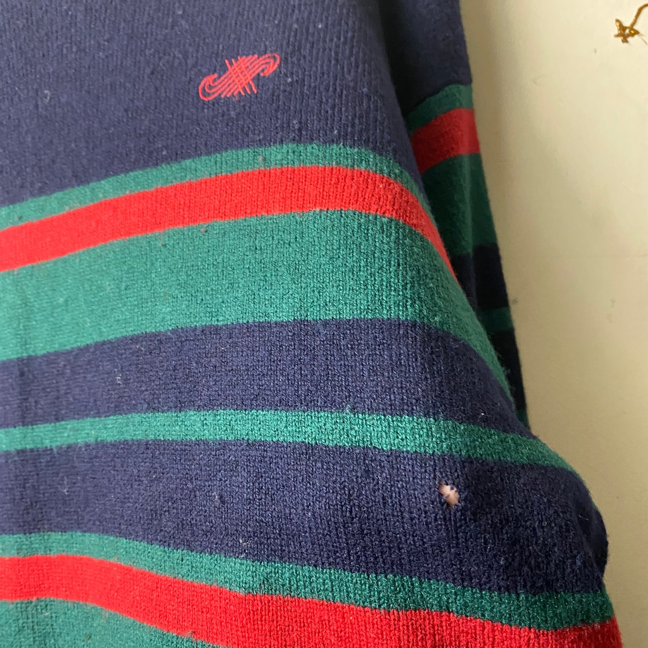 vintage JAEGER border knit sweater