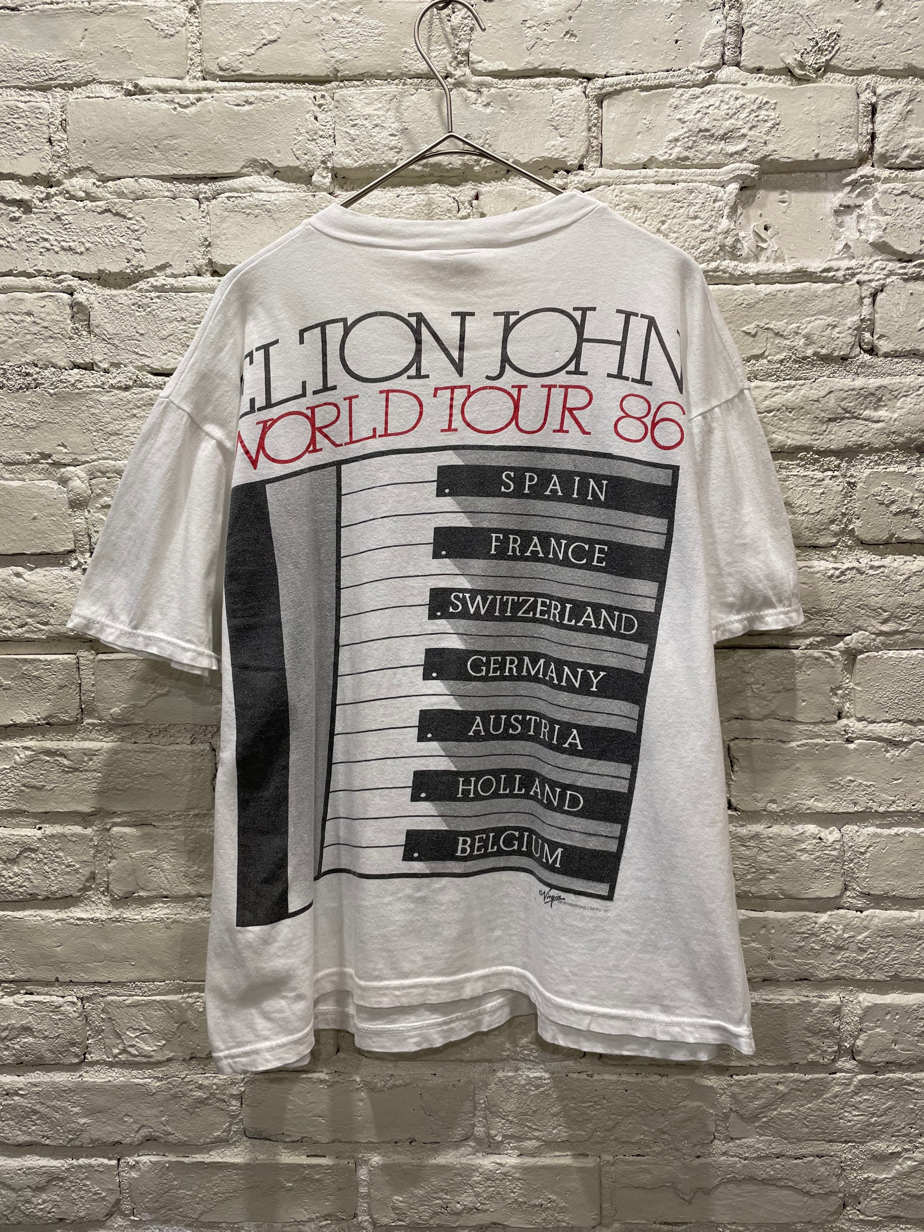 80年代 ELTON JOHN ワールドツアープリントTシャツ エルトン ジョン | Used & Vintage Clothing  『VALON』『Lanp』 powered by BASE