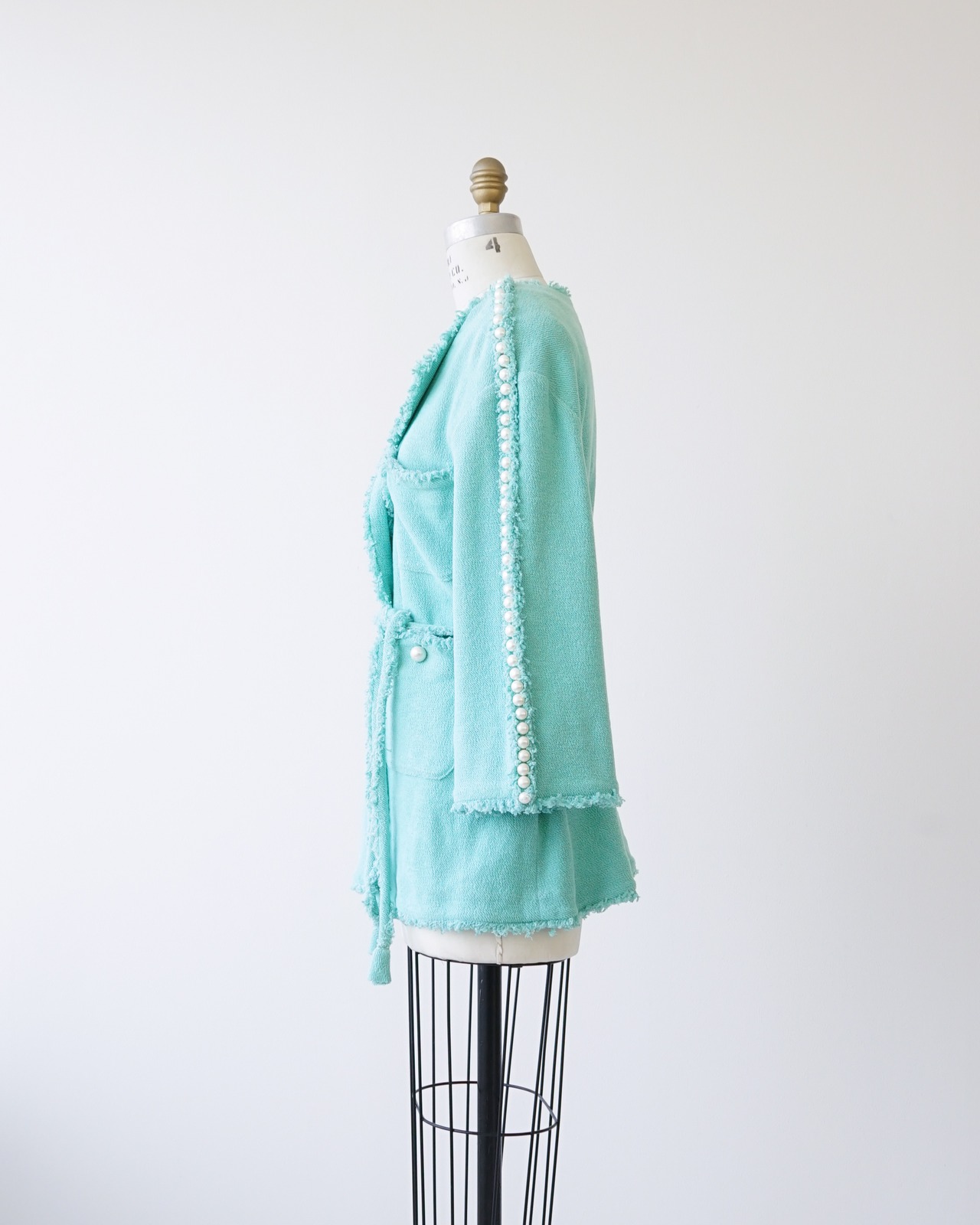 〈CHANEL vintage〉Pearl knit jacket P47767 V35690