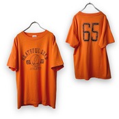 GRATEFUL DEAD 両面 プリント バンドT バンT ロックT 半袖 Tシャツ オレンジ 古着