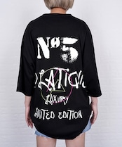 【直営限定ITEM】COOLAバックプリントビッグシルエットTシャツ (BLACK) CQ-46115H