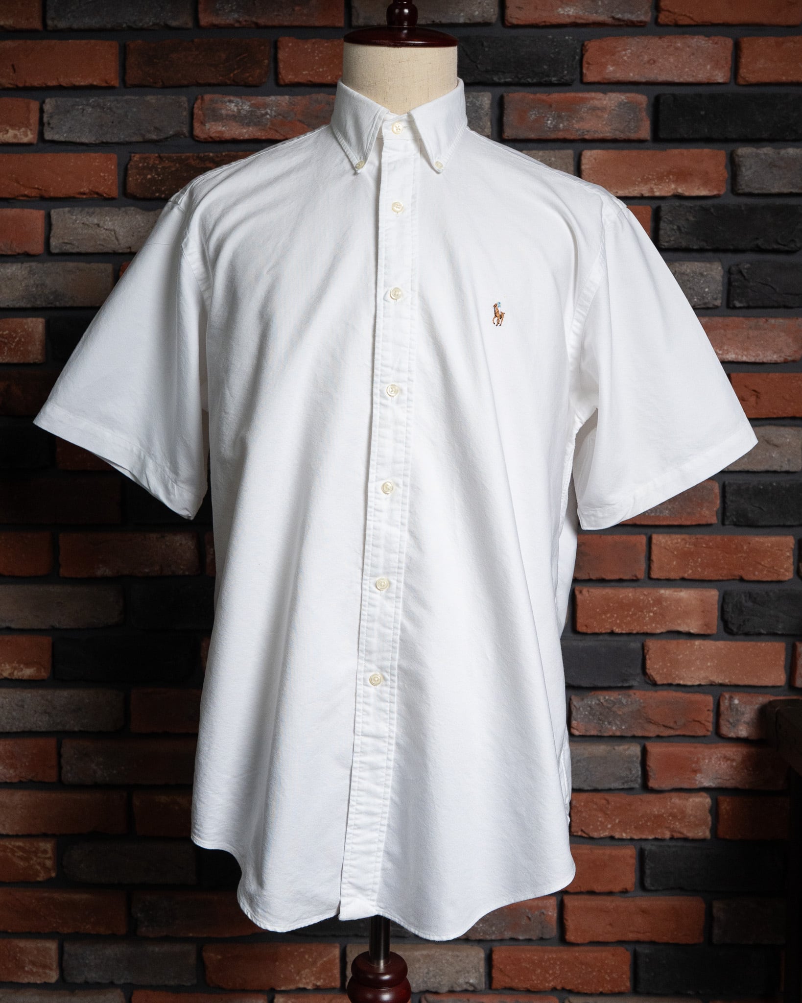 LARGE】Ralph Lauren Short Sleeve Cotton BD Shirt ラルフローレン