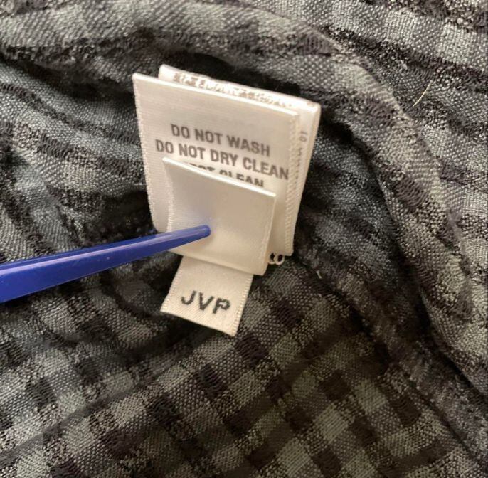 CHROME HEARTS/クロムハーツ/ヨーク切替ガーゼチェック長袖シャツ/L CHROME HEARTS クロムハーツ ヨーク切替 ガーゼチェック 長袖