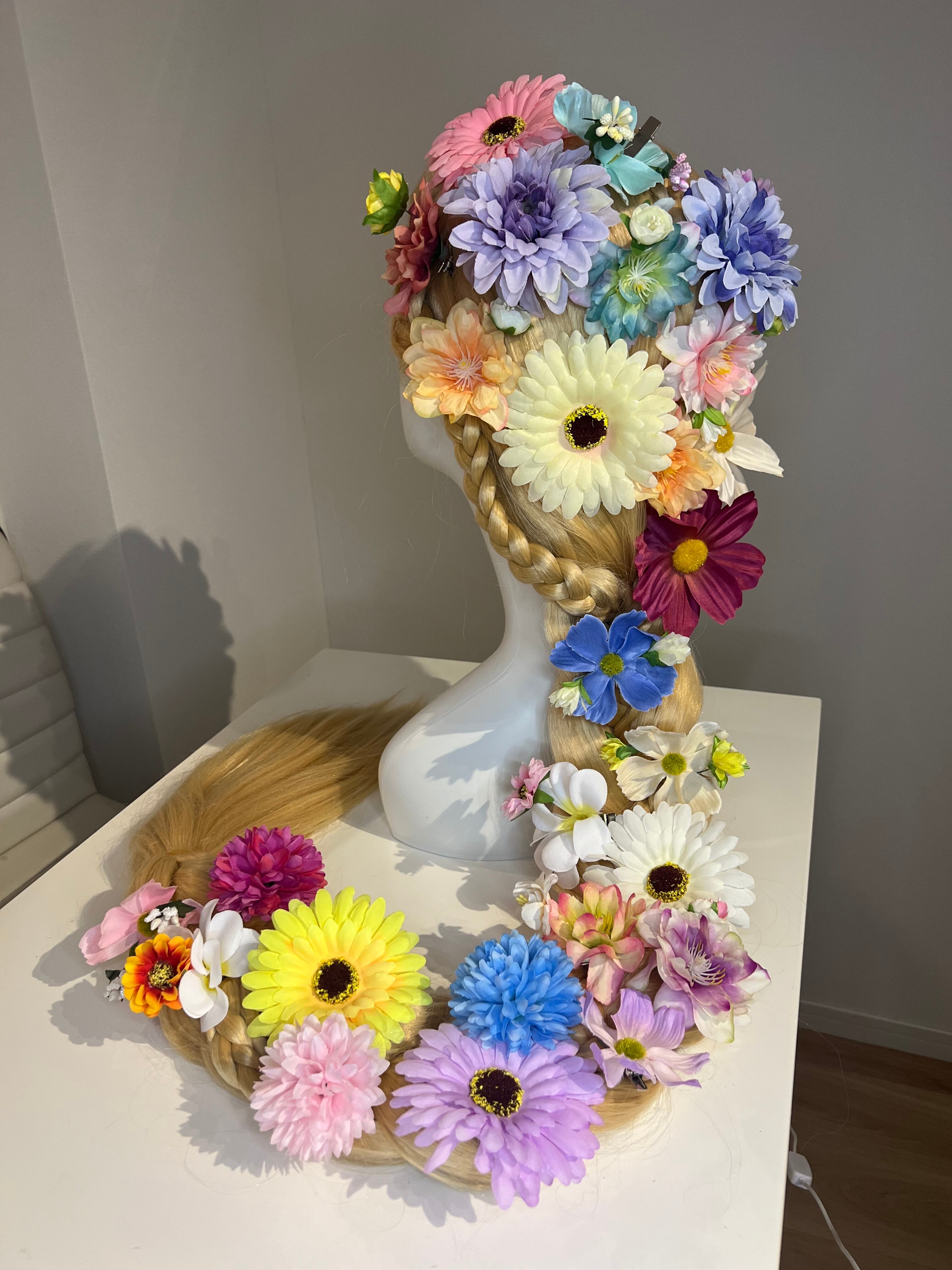 ディズニー ラプンツェル ウィッグ dハロ コスプレ 仮装