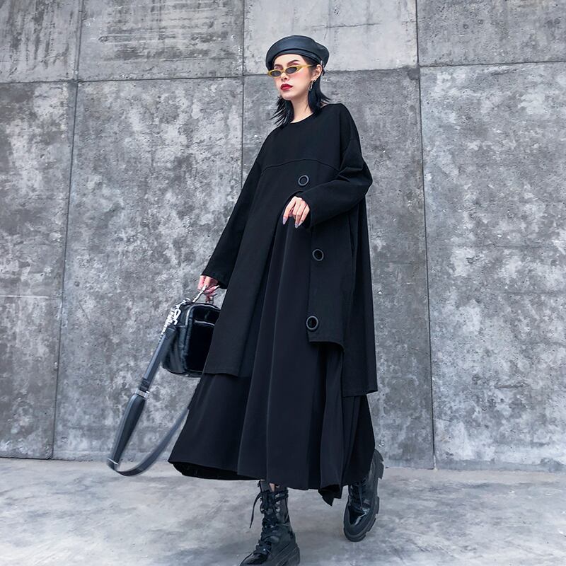 ドレス ロングスプリングAライン薄手 春物 オータム 秋物 スカート ラブタオタオダレンハウス92692766577