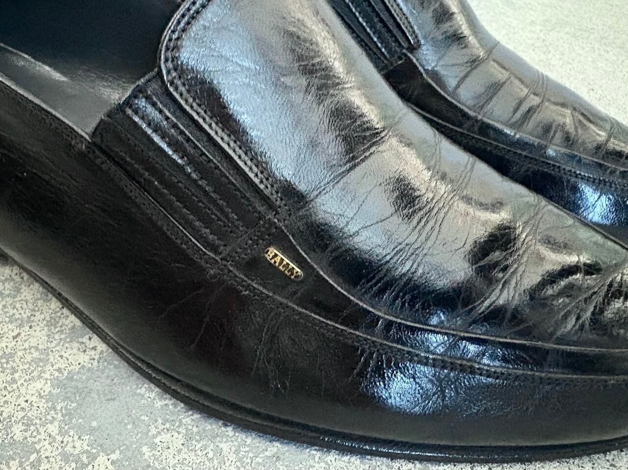 70～80s BALLY Slip-on leather shoes MADE IN SWITZERLAND | AFTER DARK
