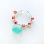 candy cuff【SV】ミント×クラッククォーツ