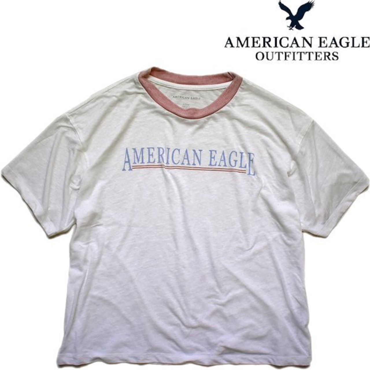 1点物◇アメリカンイーグルAEリンガーTシャツUS古着メンズレディースOK 