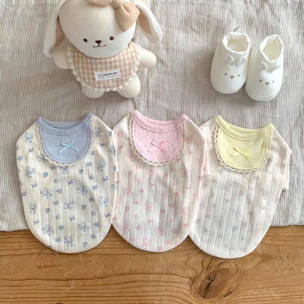 予約【songpyeon】Little Baby Bib T-Shirt (3color)