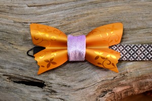 Metal Butterfly "Frosted" ~Mandarin Orange~