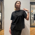 ランダムボタンアシメTシャツ