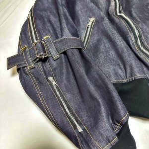 UNFINISHEDボンテージMA-1岡山デニム2023081