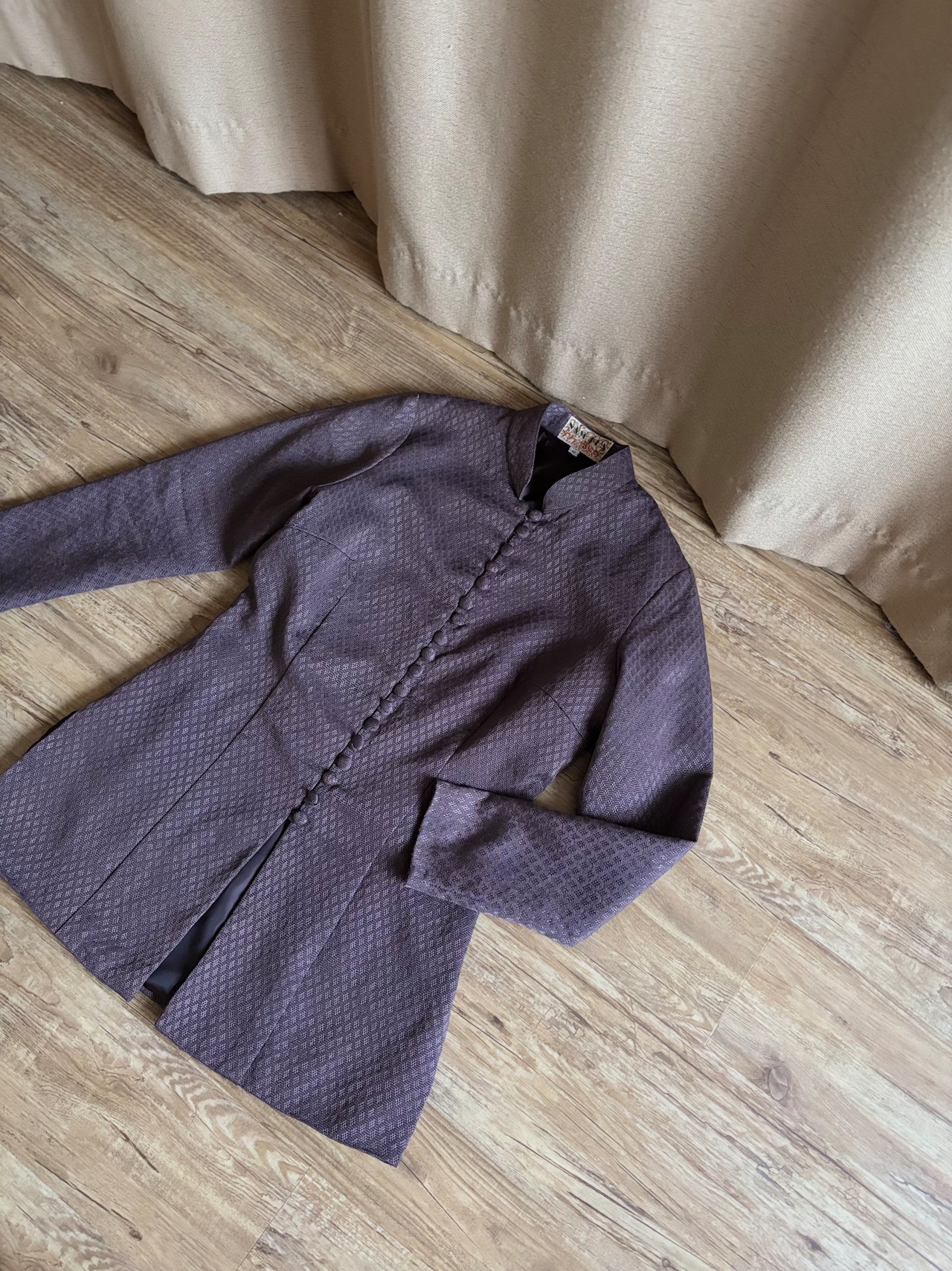 dull color china silk tops-5152-1