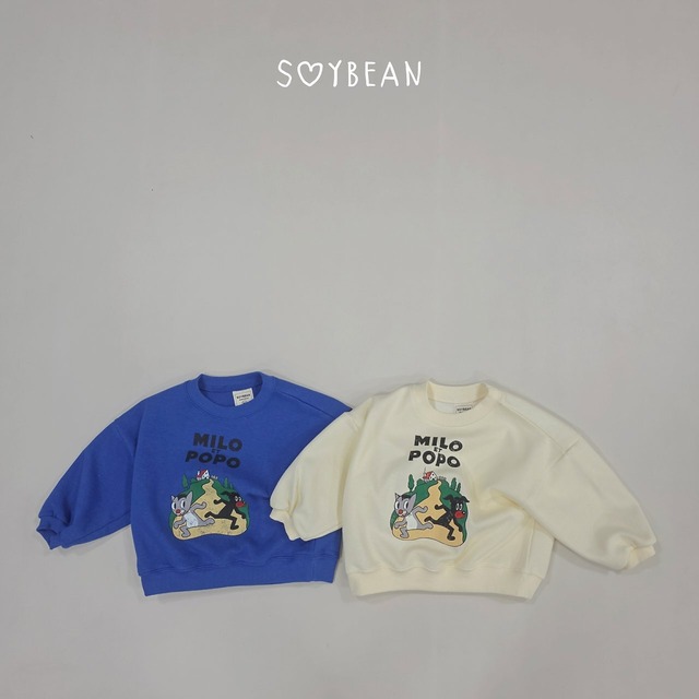 【ﾉﾍﾞﾙﾃｨ＆送料無料】Milopopo sweatshirt / soy bean