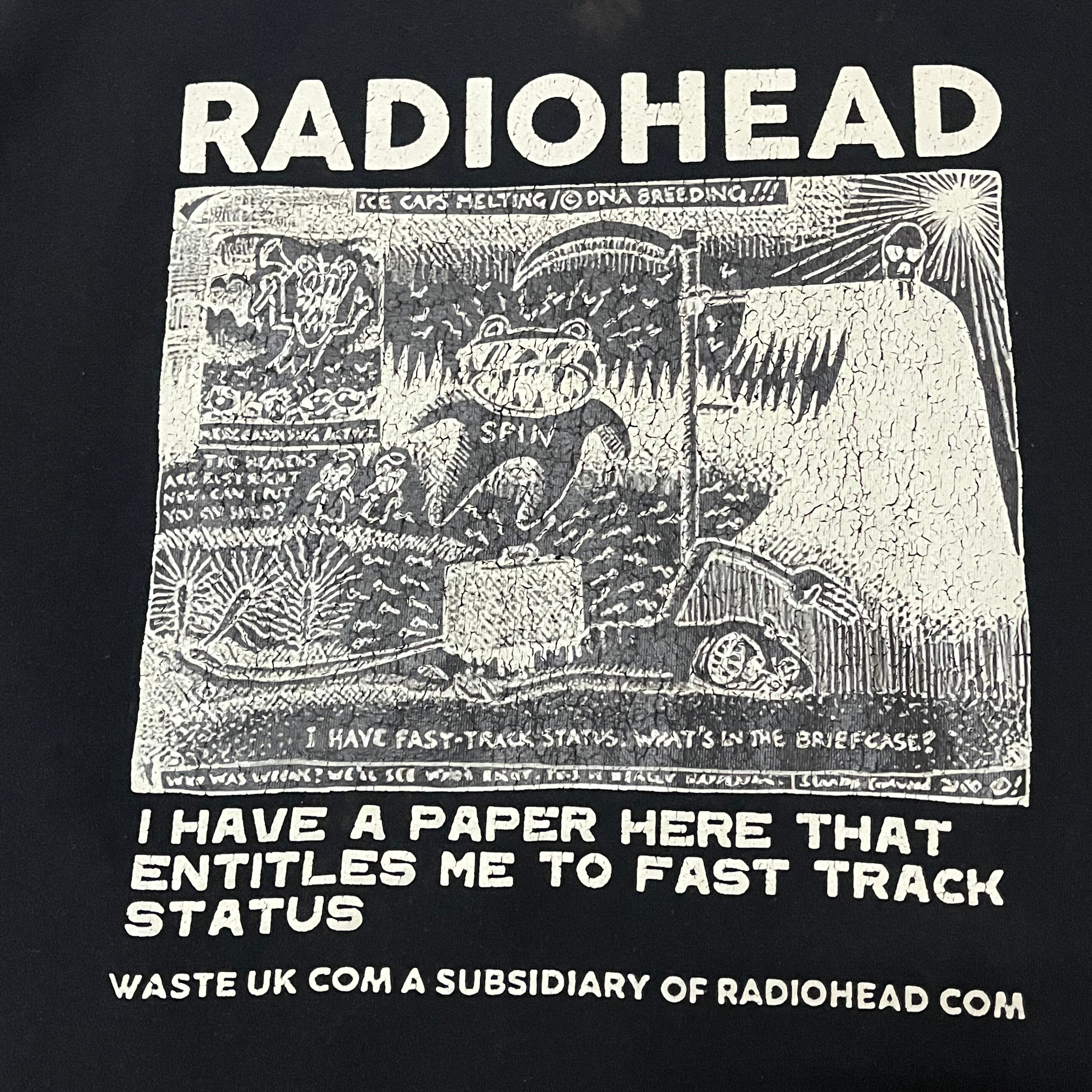 RADIOHEAD WASTE Stanley Donwood アートワーク Tシャツ レディオ