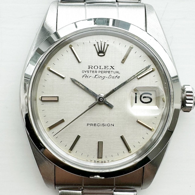 Rolex Oyster Perpetual Air King Date 5700 (19*****) Silver Linen Dial