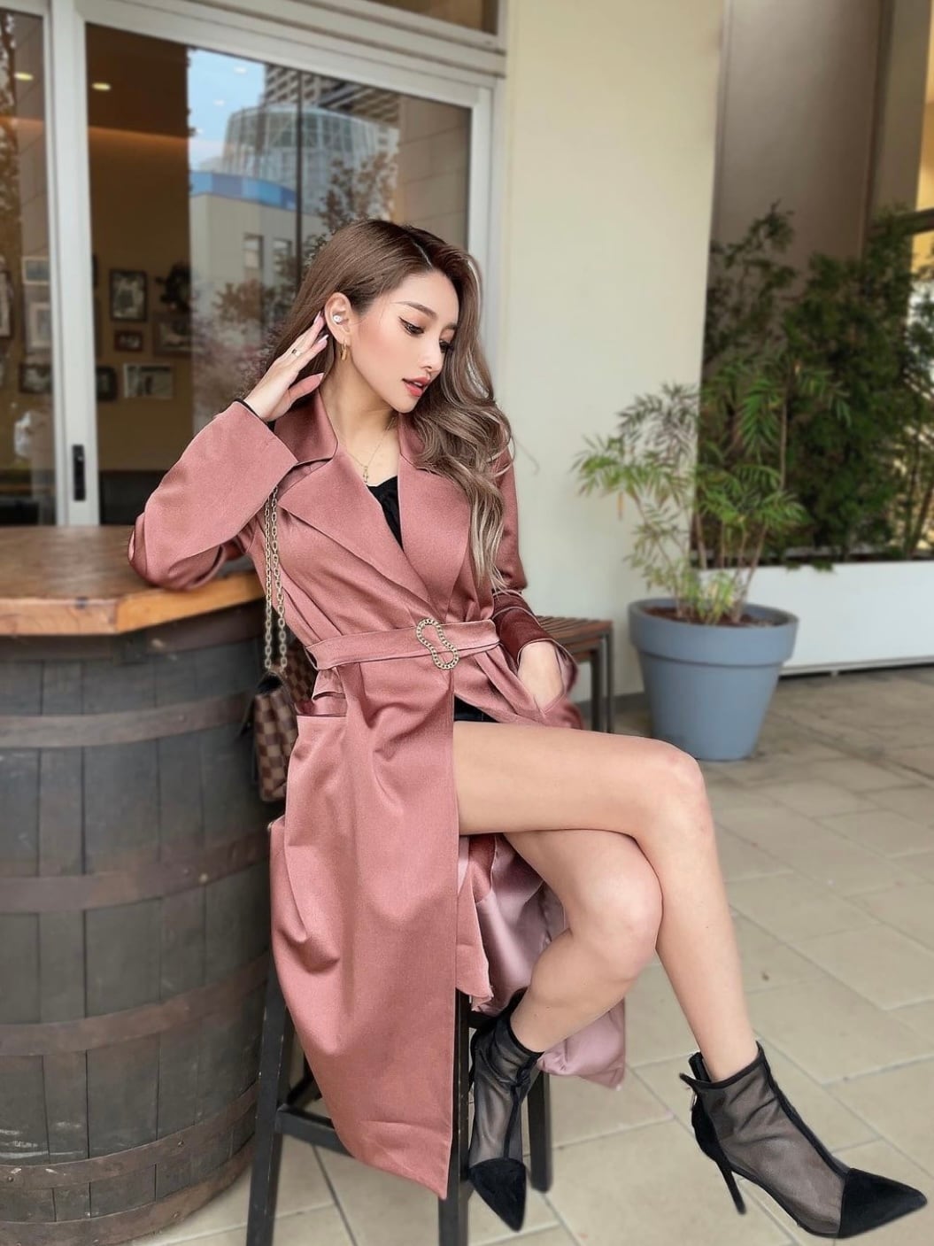 オールドローズシルクコート | GABRIEL